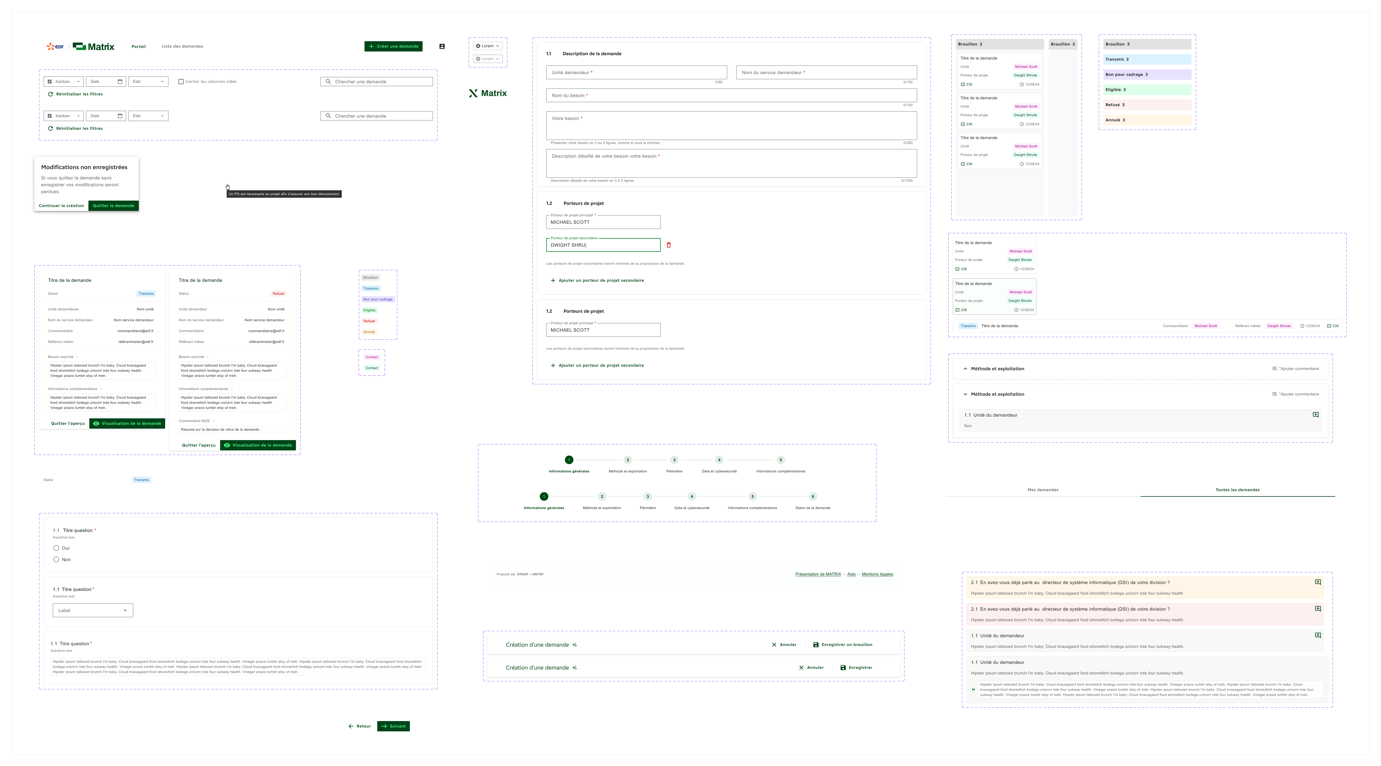 Matrix UI kit